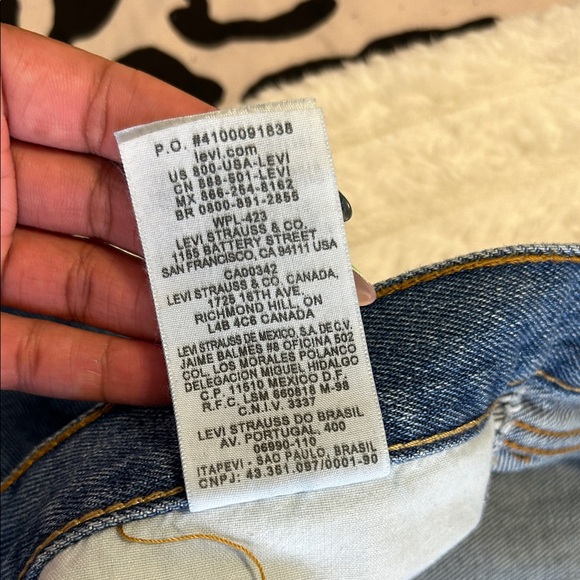 Levi’s 505 Men's Straight Fit Blue Jeans - Picture 6 of 14